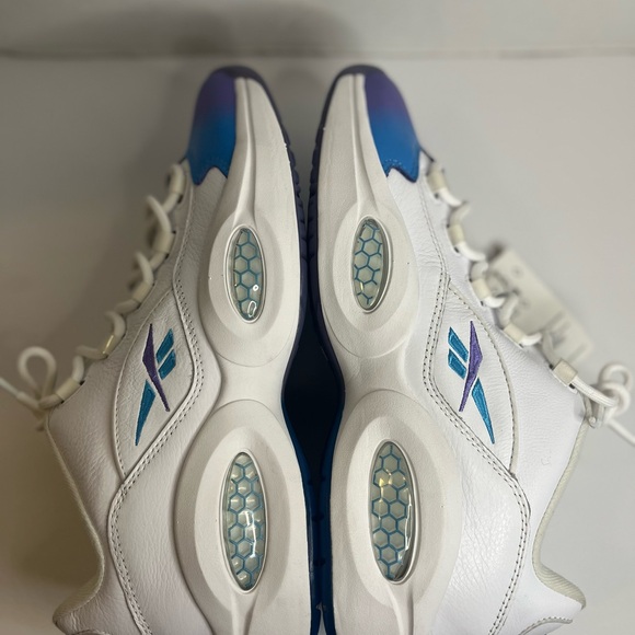 Reebok Men's Question Low Basketball Shoes GV7629 Radiant Aqua/Hyper Purple Sz12 - Picture 3 of 13